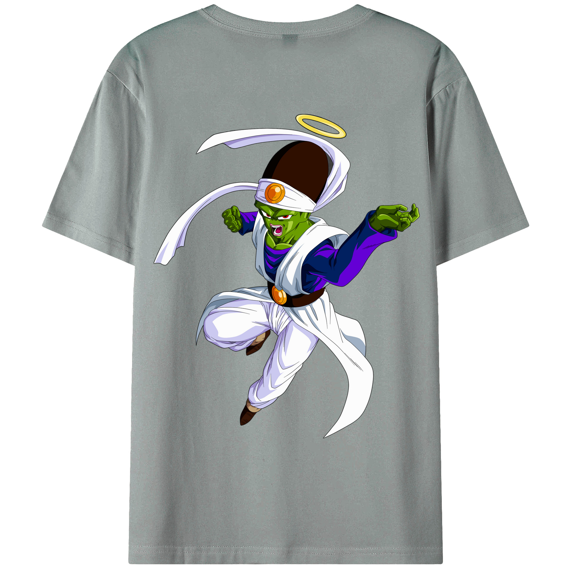 （画像用） ドラゴンボール パイクーハン DRAGON BALL Pikkon 綿100％ メンズ半袖Tシャツ（バックプリント） 通気性